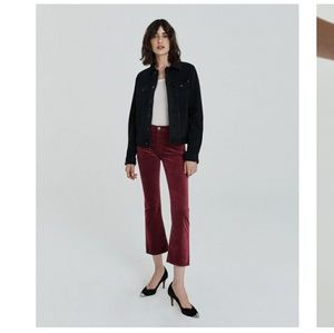 Ag jeans Jodi cropped velvet  jeans 26